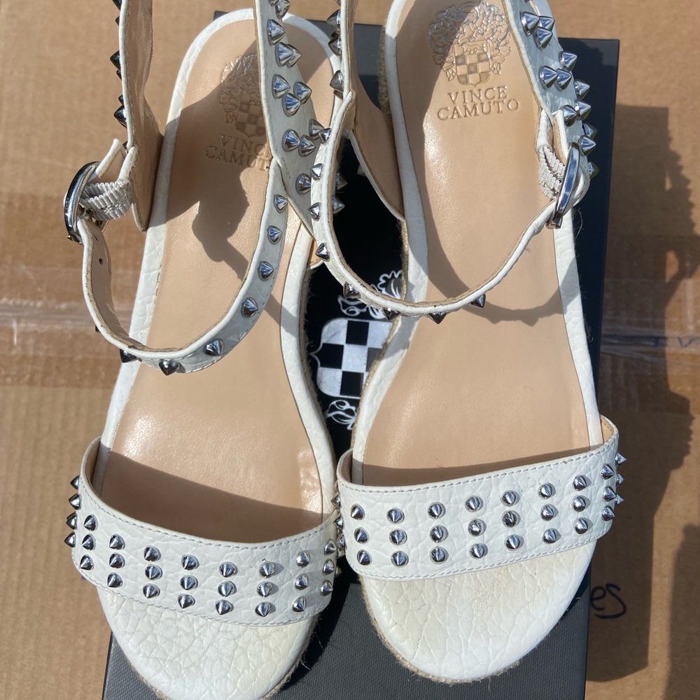 Vince Camuto studded wedges